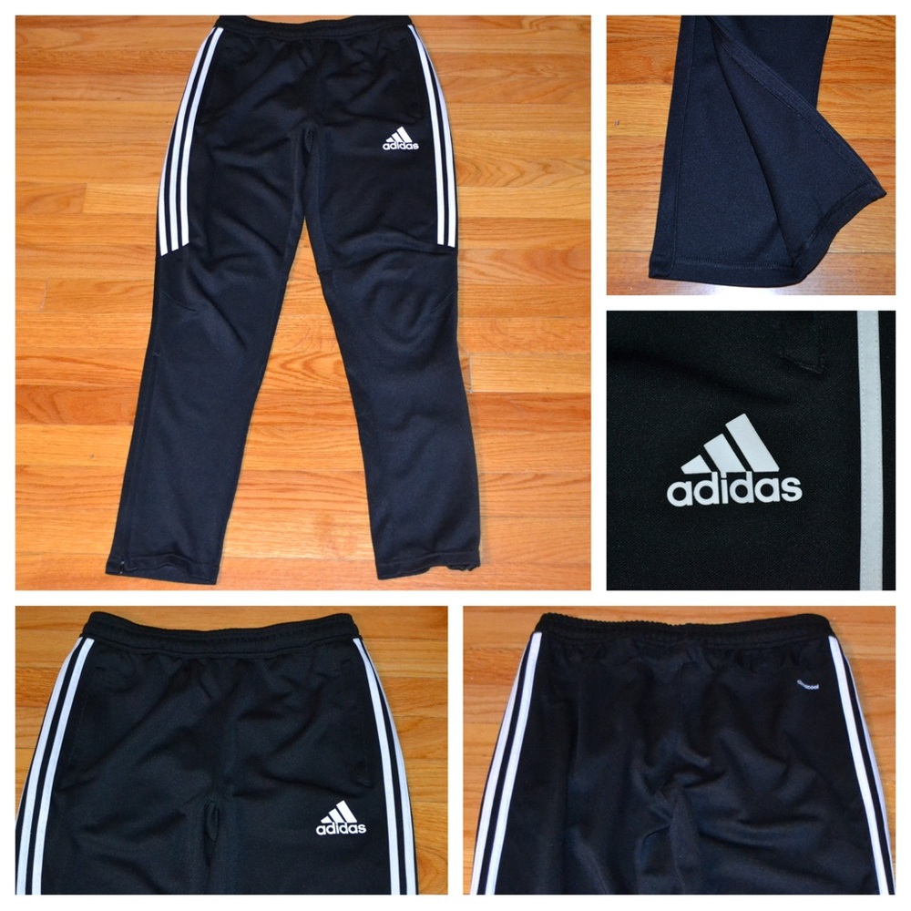 Youth boys Adidas Climacool athletic pants, size L